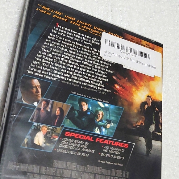 Mission: Impossible III DVD PG-13, [2006 ‧ Action/Adventure] NEW - Picture 3 of 3